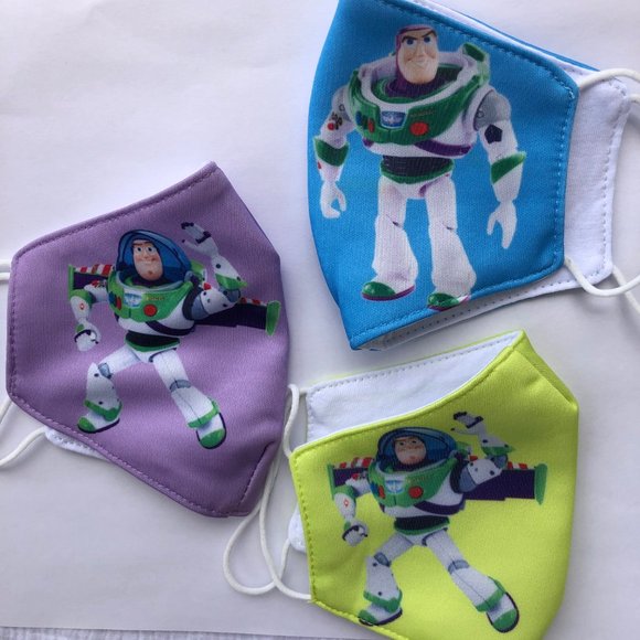 1 pc kids face mask Buzz Lightyear - Picture 2 of 3